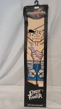 Street Fighter Sagat Crossover Sox Collectible Single Sock One Size Capcom New